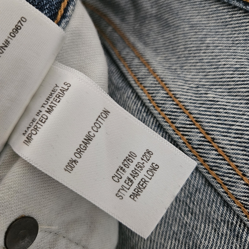 Agolde Classic Blue Denim Jeans - Picture 4 of 12